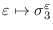 $\varepsilon\mapsto\sigma_3^{\varepsilon}$