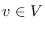 $v\in V$