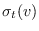 $\sigma_t(v)$
