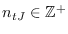 $n_{tJ}\in\mathbb{Z}^+$